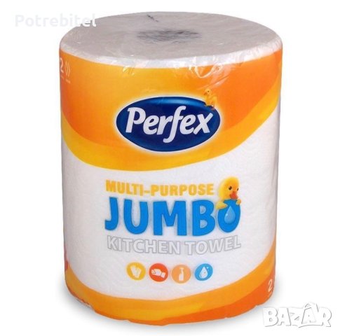 Кухненска ролка Perfex Jumbo двупластова, снимка 1 - Аксесоари за кухня - 40932752