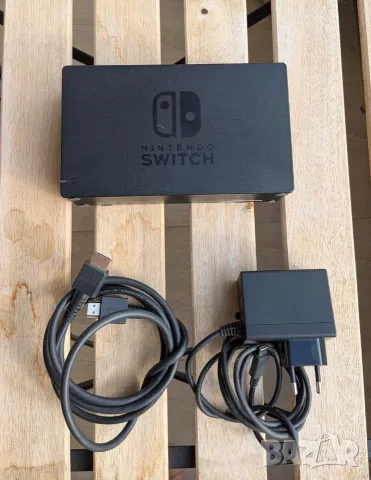 Оригинален Nintendo Switch Dock + зарядно + HDMI кабел