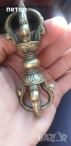 Бронзов тибетски   ритуален амулет., снимка 7 - Антикварни и старинни предмети - 51463790