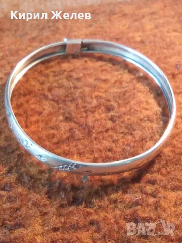 Стара СТИЛНО РЪЧНО ОРНАМЕНТИРАНА РЕТРО АРТ СРЕБЪРНА ГРИВНА СРЕБРО 925 МАЙСТОРСКА ИЗРАБОТКА 49296, снимка 14 - Антикварни и старинни предмети - 48492997