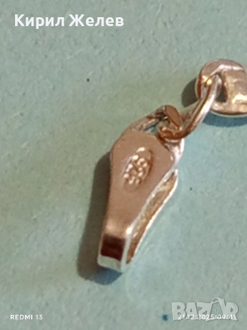 Сребърен синджир с плетка тип КАРТИЕ нежен стилен в перфектно състояние 40190, снимка 5 - Колиета, медальони, синджири - 52863366