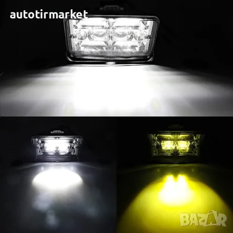 Халоген LED с бяла и жълта светлина 12/24V – NA501, снимка 3 - Аксесоари и консумативи - 56054362
