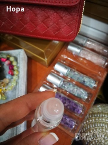 Рол - он шишенца с Аметист, Флорит и Розов Кварц , снимка 4 - Други - 35873027