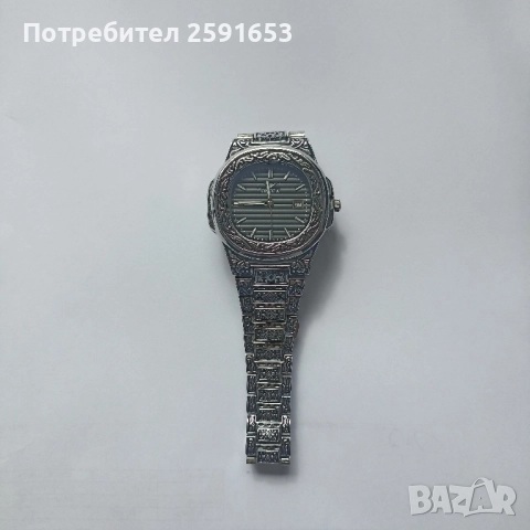 Мъжки ръчен часовник с орнаменти и метален корпус , снимка 5 - Мъжки - 51854737