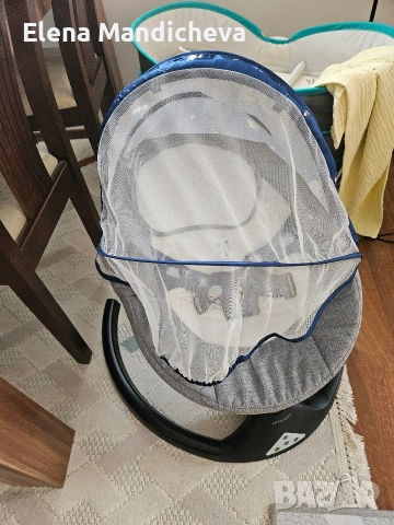 Бебешка електрическа люлка little bird Защитна мрежа Bluetooth връзка дистанционно управление USB, снимка 3 - Електрически играчки - 53465550