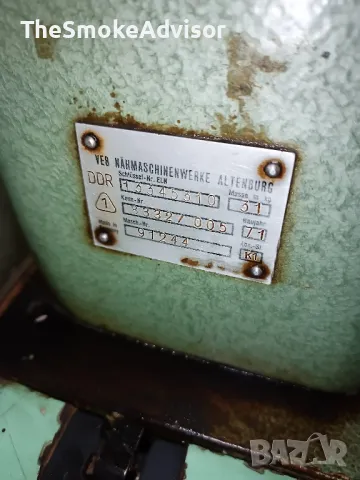 Шевна машина ALTIN TEXIMA (DDR) + SINGER мотор, снимка 4 - Други машини и части - 50381689