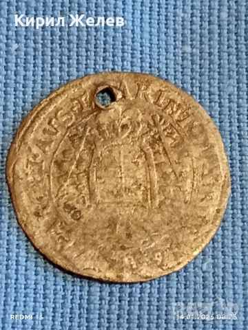 Сребърна монета 6 кройцера 1674г. Леополд първи Австрия рядка 52930