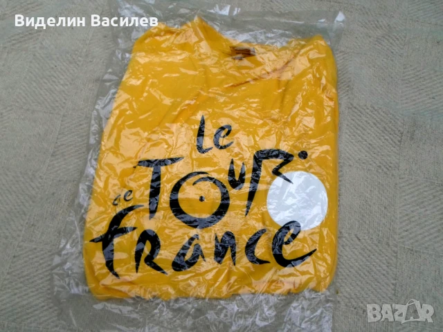Tour de France yellow t shirt/тениска "М" размер/, снимка 2 - Фен артикули - 36562827