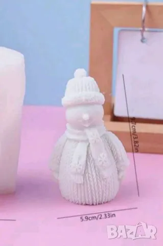 Молд плетен снежен човек , снимка 4 - Форми - 49991687
