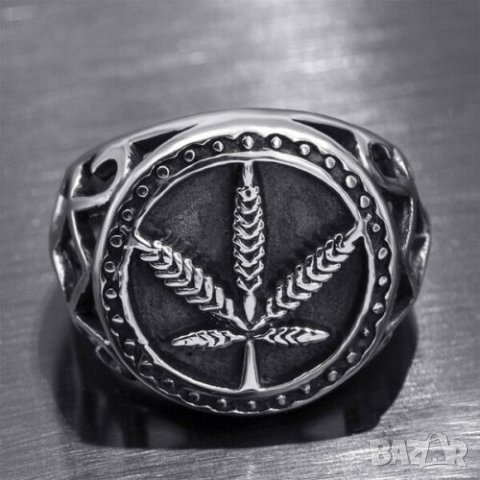 Мъжки пръстен, неръждаема стомана размер 63, снимка 2 - Пръстени - 34089608