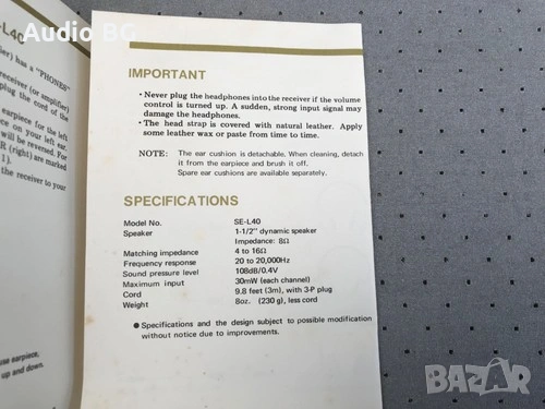 Pioneer SE-L40 Top Japan, снимка 2 - Слушалки и портативни колонки - 53752428