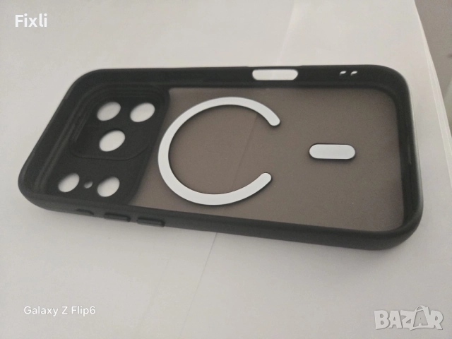 MagSafe калъф за iPhone 17 Pro / 17 Pro Max–опушен матов гръб, черна рамка, снимка 9 - Калъфи, кейсове - 52098264