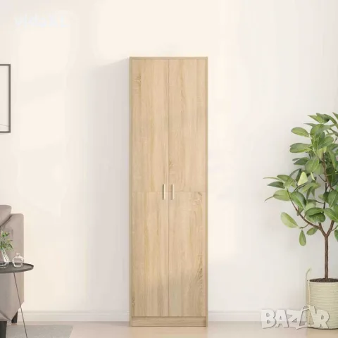 vidaXL Гардероб Сонома дъб 55 x 25 x 189 см Инженерна дървесина, снимка 2 - Гардероби - 56147045