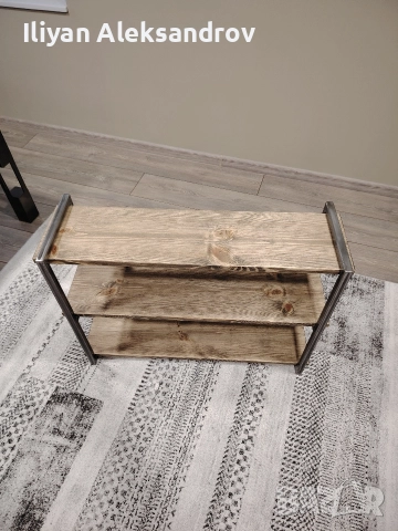 Рафт за обувки (метал и дърво) , снимка 6 - Етажерки - 52673555