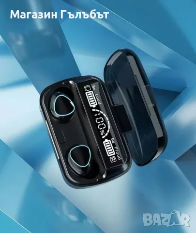 Безжични bluetooth слушалки с LED цифров дисплей, снимка 3 - Bluetooth слушалки - 56183504