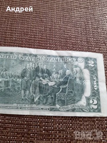 Банкнота Два долара , снимка 6 - Нумизматика и бонистика - 43366844
