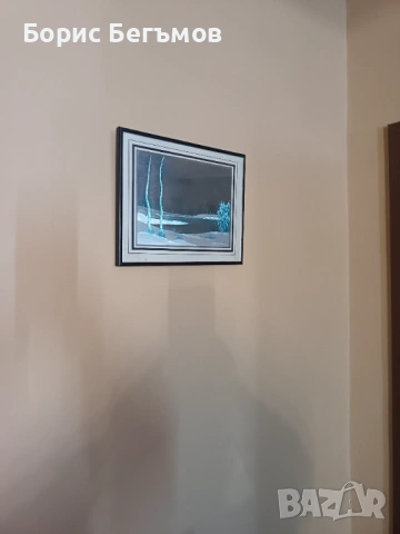 Зимна пейзажна картина от Серж Монтодон, снимка 2 - Картини - 53730186