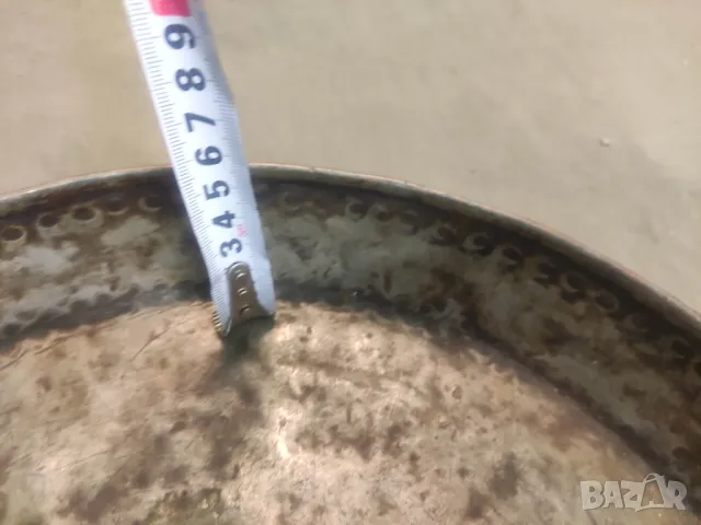 Продавам стара медна тава , снимка 5 - Декорация за дома - 49469070