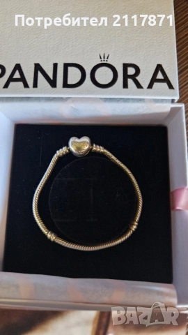 Оригинална сребърна гривна Pandora, снимка 2 - Гривни - 51804340