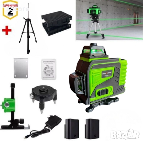 4D Лазерен Нивелир с 16 Линии 