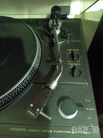 Hitachi HT-350 direct drive грамофон с нова Аидиотехника, снимка 2 - Грамофони - 42722015