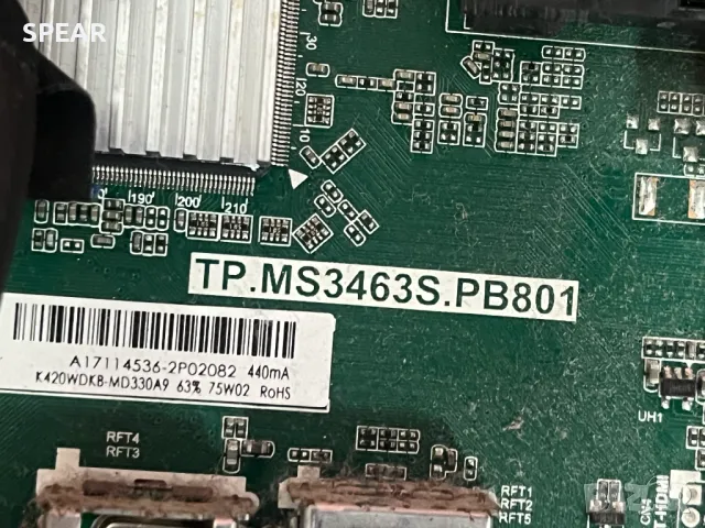 MAIN BOARD, TP.MS3463S.PB801 , for, ARIELLI LED-49DN4T2,, снимка 2 - Части и Платки - 49054172
