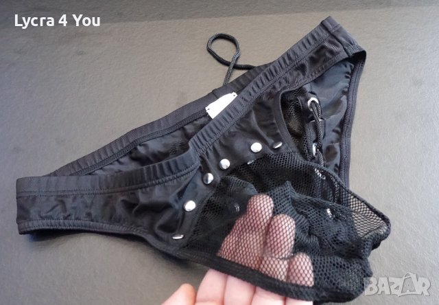SvenJoiment underwear L луксозен мъжки слип с прозираща мрежа