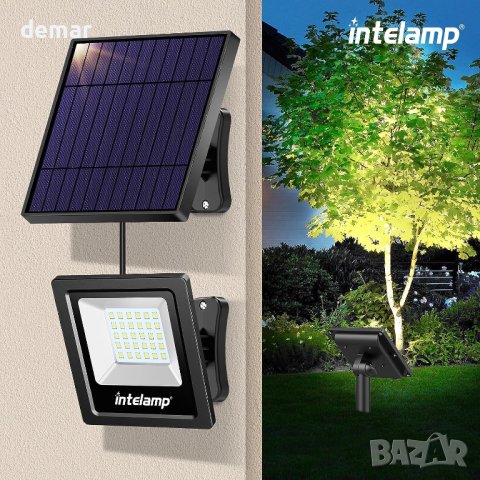 Соларни външни прожектори IP65 водоустойчиви светлини, снимка 6 - Външни лампи - 42012185