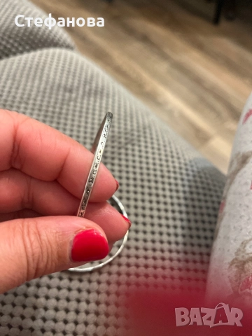 Сребърна твърда гривна, снимка 2 - Колиета, медальони, синджири - 52794237