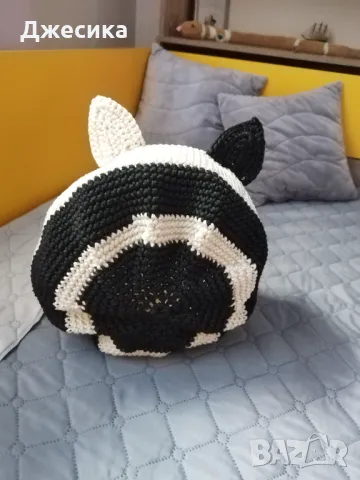 Плетено котешко легло на една кука, снимка 9 - За котки - 48687132