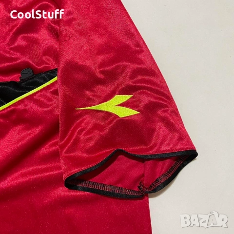 Vintage Съдийска Тениска Diadora Размер M, снимка 5 - Тениски - 53863428