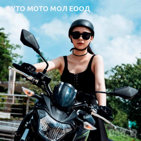 Ретро каска за Мотор тип канче - Черен Мат, снимка 7 - Аксесоари и консумативи - 51434111