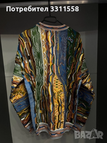 Carlo Colucci Jacquard - Пуловер XL, снимка 4 - Пуловери - 52552906