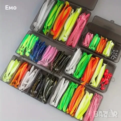 Мека силиконова уредба за риболов с опашки за плуване и др. 51 броя , снимка 2 - Екипировка - 48714855