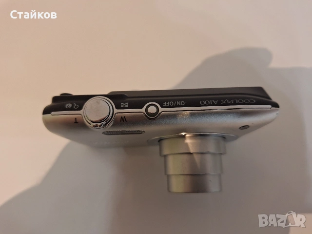 фотоапарат Nikon COOLPIX A100, 20.1 MP, Светло сив, снимка 6 - Фотоапарати - 53146802