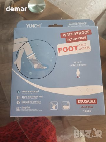 YUNCHI Водоустойчив калъф за крака за възрастни за душ, XL, снимка 10 - Други стоки за дома - 42272498