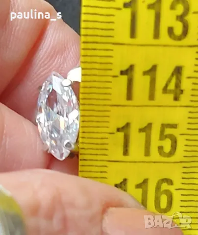 Сребърен пръстен проба 925 с циркон , снимка 7 - Пръстени - 48926215