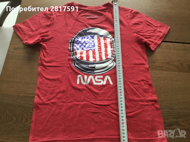 Детска тениска с променяща се картинка NASA 