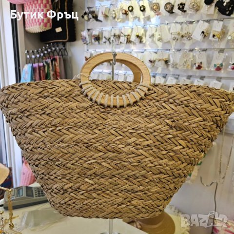 Лятна чанта за плаж-кошница , снимка 4 - Чанти - 41425645