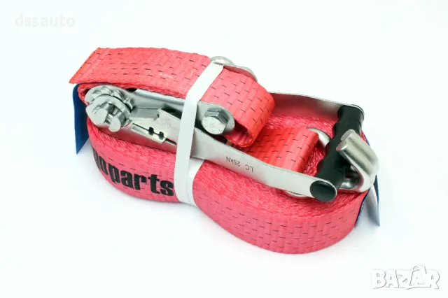 Колан с тресчотка за укрепване на товар 10 м 50 мм 5 тона Пътна Помощ Платформа Тир, снимка 2 - Аксесоари и консумативи - 49991043