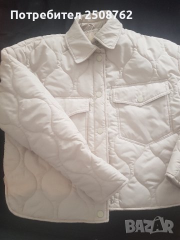 Ново късо бежово яке