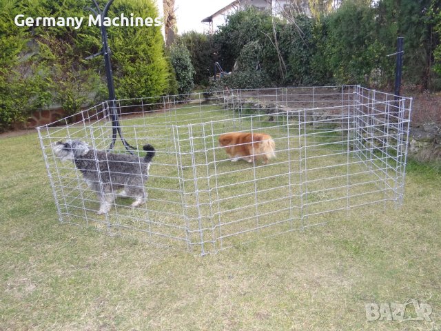 КЛЕТКА - ОГРАЖДЕНИЕ с диаметър 245.см, метална, СГЪВАЕМА. Подходяща е за средни по големин, снимка 5 - За кучета - 42623519