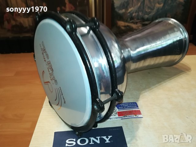 ГОЛЯМА ТАРАМБУКА БЯЛА КОЖА 2607231214, снимка 2 - Ударни инструменти - 41663518