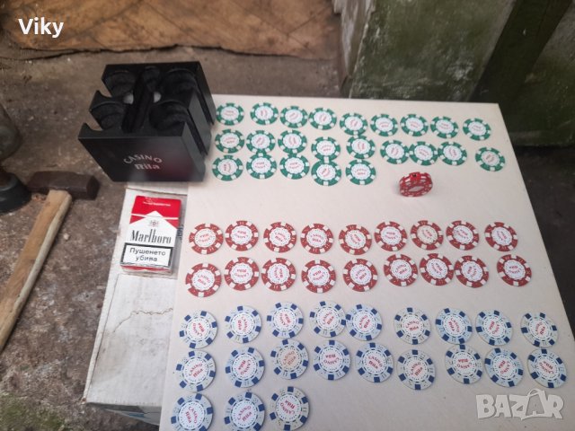 Рекламна стойка на казино Рила с жетони и празна кутия от боро, снимка 10 - Колекции - 42299512