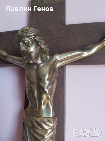 Стар кръст , Исус Христос 50.5х30см, снимка 12 - Други ценни предмети - 41394653