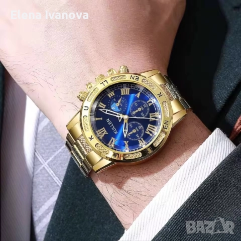 Стилен мъжки часовник в луксозна кутия, снимка 2 - Мъжки - 51924047