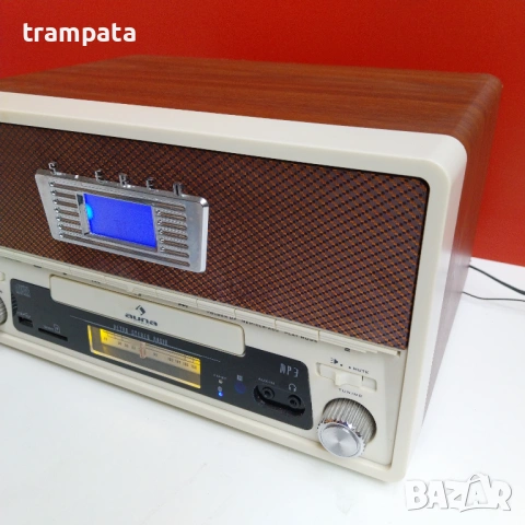 НАЙ ДОБРАТА ОФЕРТА Ретро Радио Auna CD/MP3 Bluetooth USB SD, снимка 3 - Радиокасетофони, транзистори - 53222535