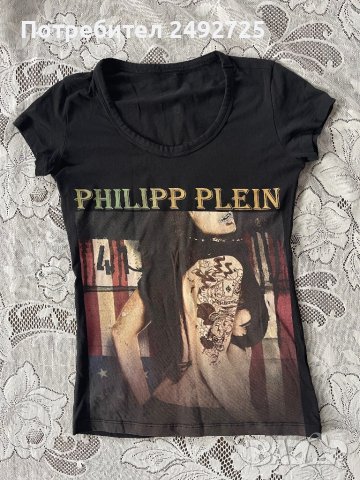 Тениска черна PHILIP PLEIN, снимка 1