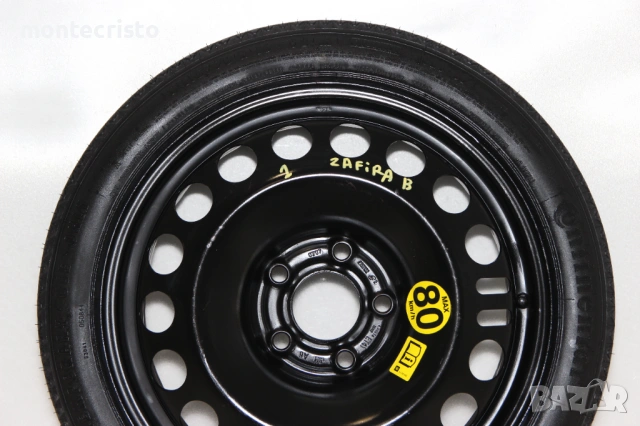 Резервна гума патерица Opel Zafira B (2005-2012г.) 5x110 / 65.1  / 16 цола Opel Astra H (2003-2010г., снимка 2 - Гуми и джанти - 53817939