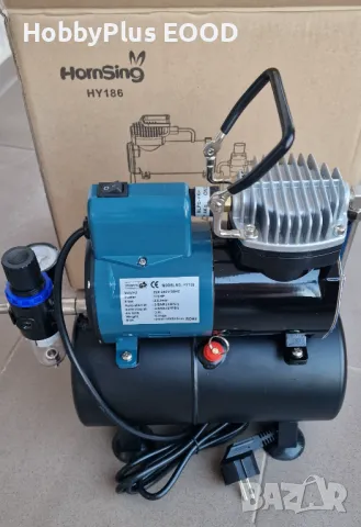 Компресор за аерограф -метален с бутилка, снимка 9 - Козметични уреди - 48322497